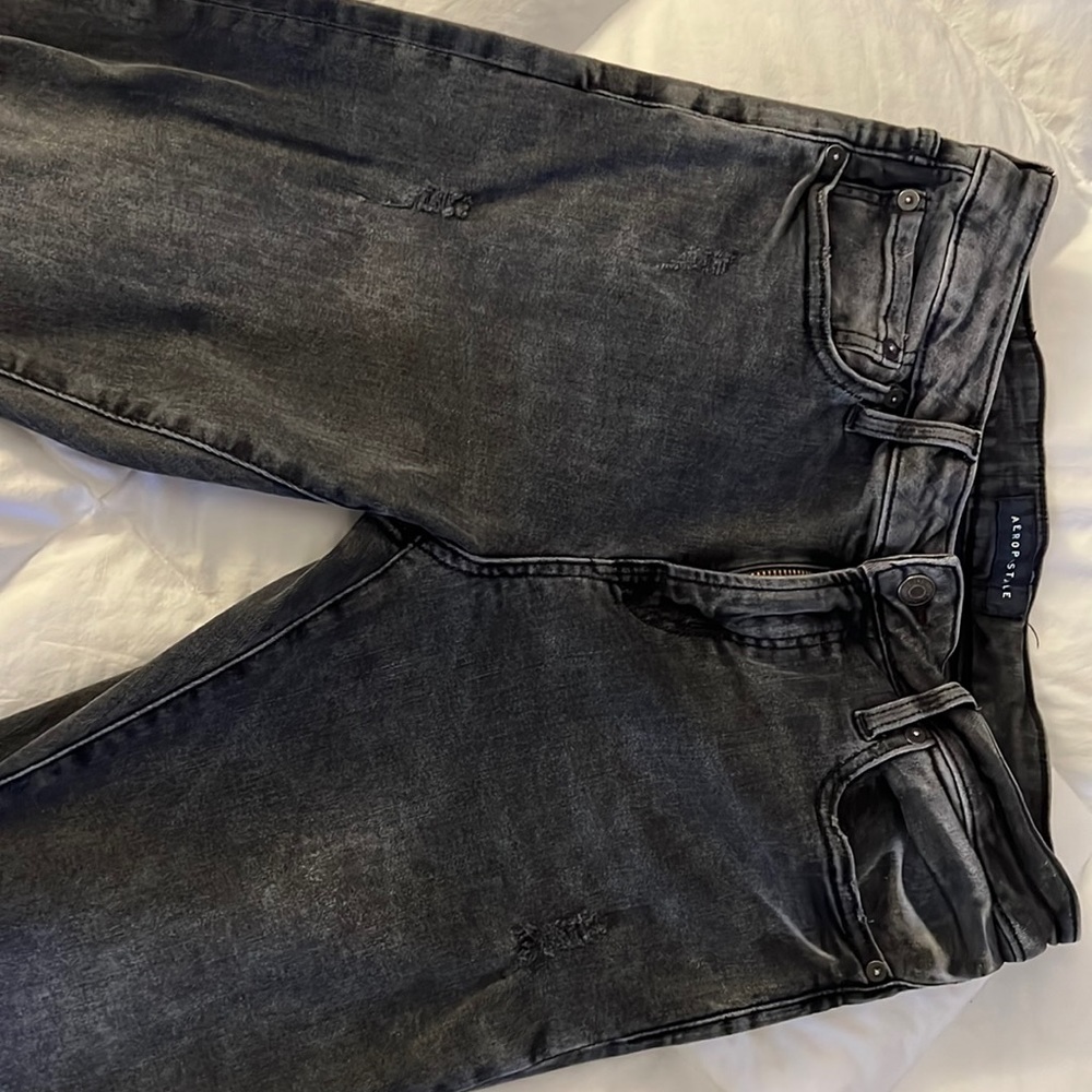Aeropostal Skinny Jeans (fade black)